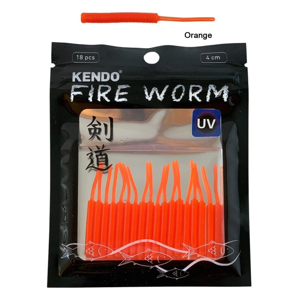 Kendo Fire Worm Lrf Silikonu 5cm 18 Adet