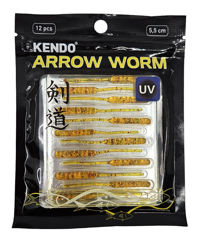 Kendo Arrow Worm Lrf Silikonu 5,5cm 12 Adet