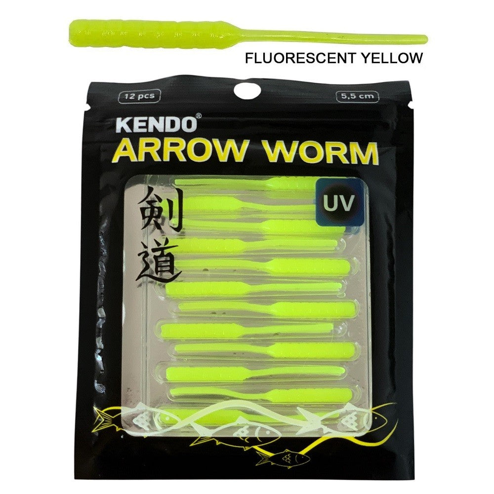 Kendo Arrow Worm Lrf Silikonu 5,5cm 12 Adet