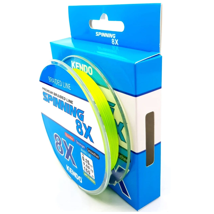 Kendo Spinning 8X Fighting 150 mt Örgü ip (Apple Green)