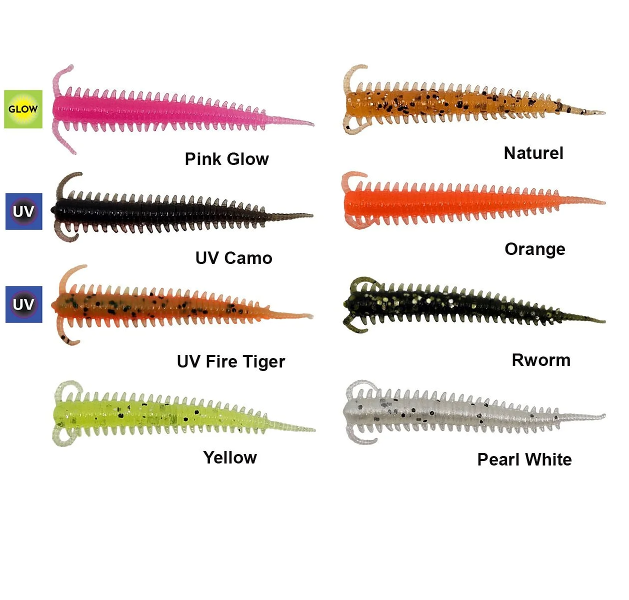 Kendo Silicones Worm 5cm 10 Adet