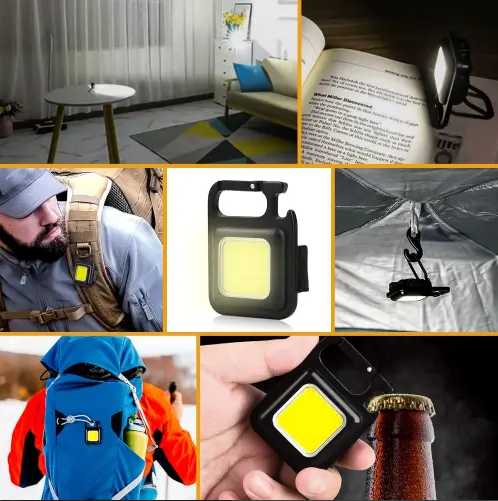 Şarj Edilebilir Lamba El Feneri Mini LED Anahtarlık