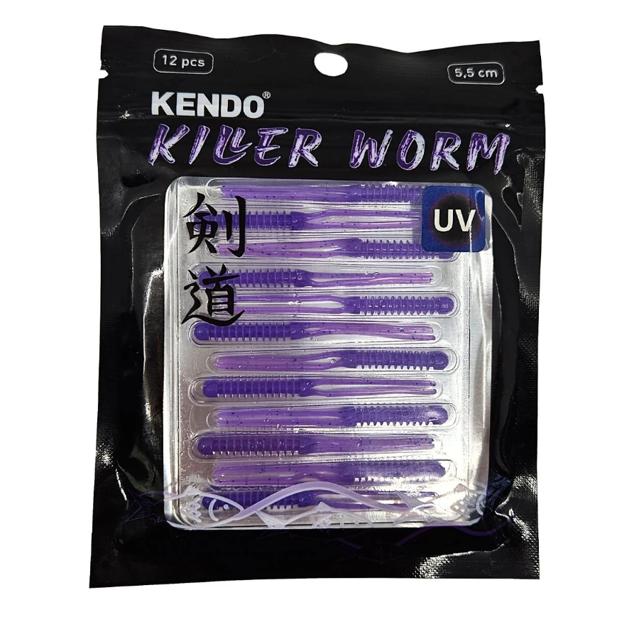 Kendo Killer Worm Lrf Silikonu 5,5cm 12 Adet