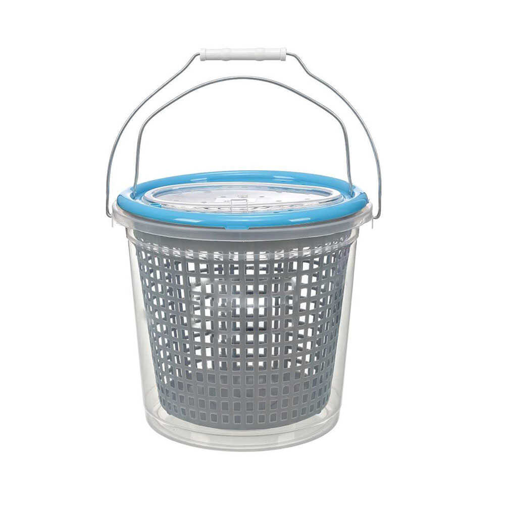 Isora 9 Lt Süzgeçli Şeffaf Balıkçı Kovası